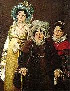 Sir David Wilkie mme morel de tangry and her daughters Germany oil painting artist